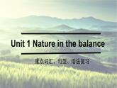 2022年牛津Unit 1 Nature in the balance 重点词汇、句型、语法复习课件