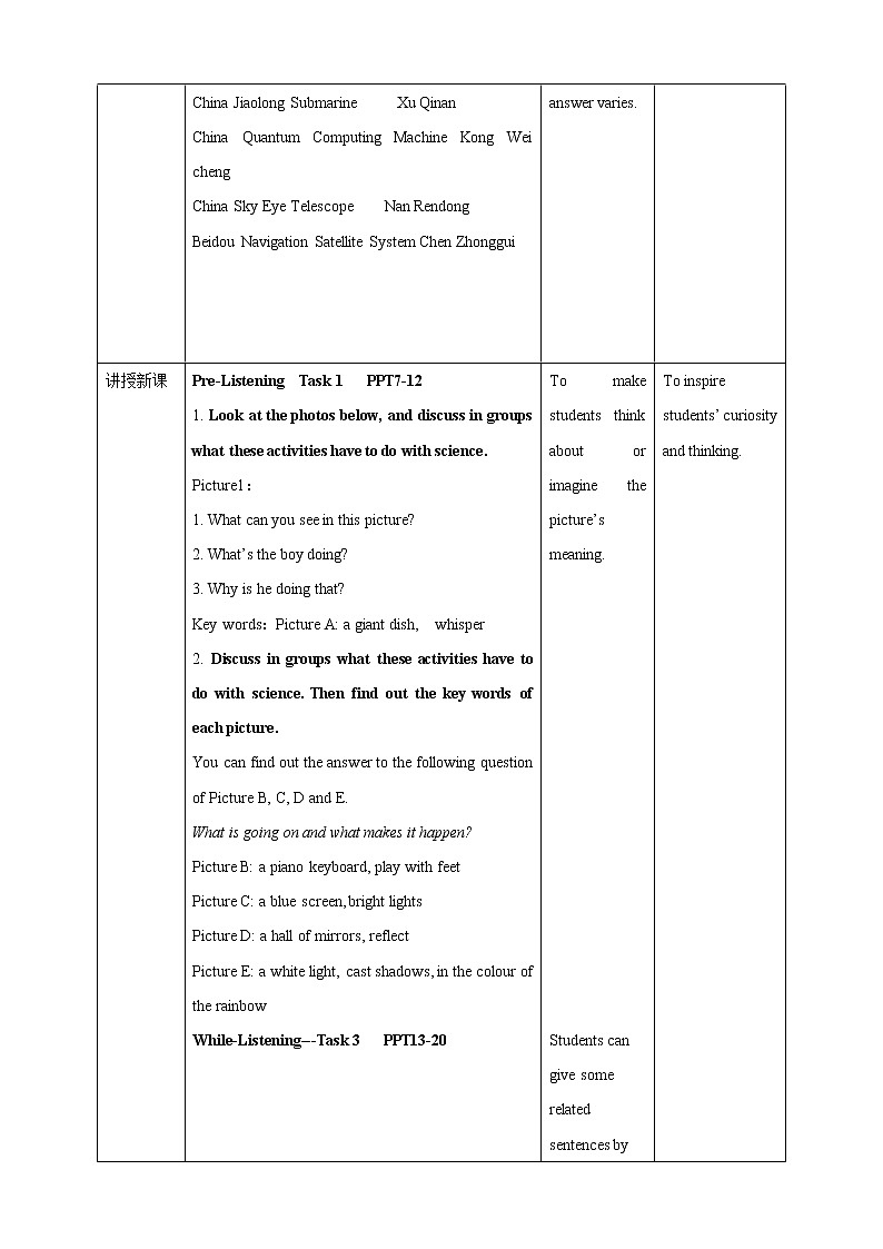 U1 Period 4 Talk about scientific experience 教案02