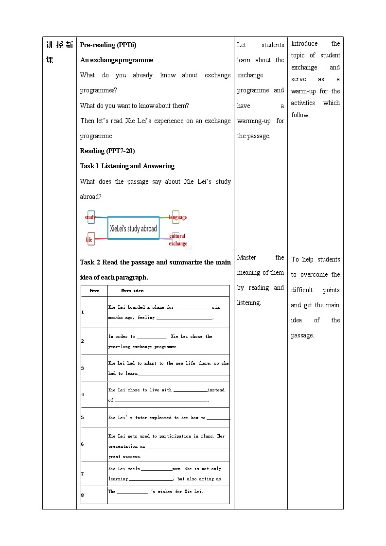 U2 Reading and Thinking 教案03