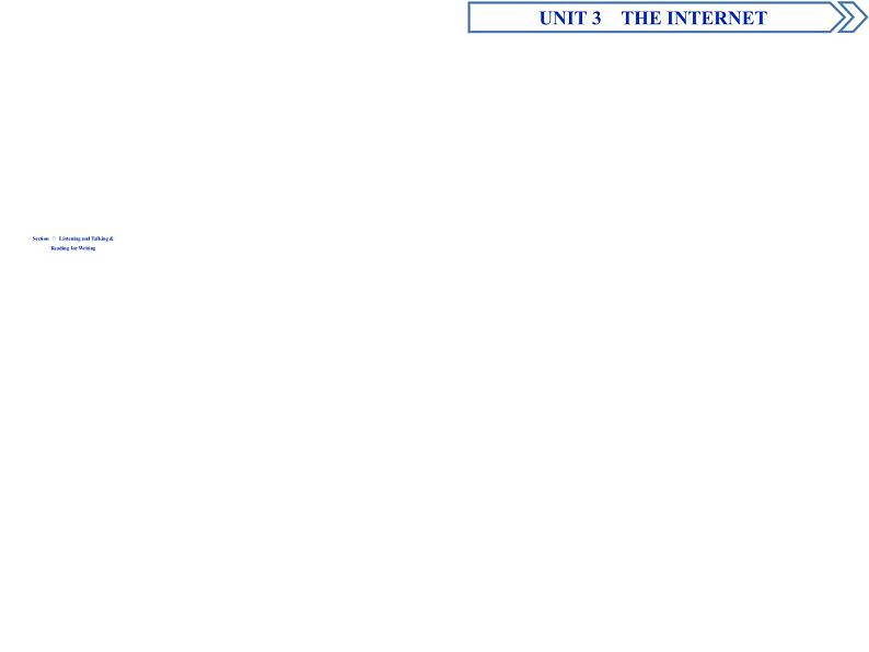 Unit 3 The internet Section Ⅳ教学课件01