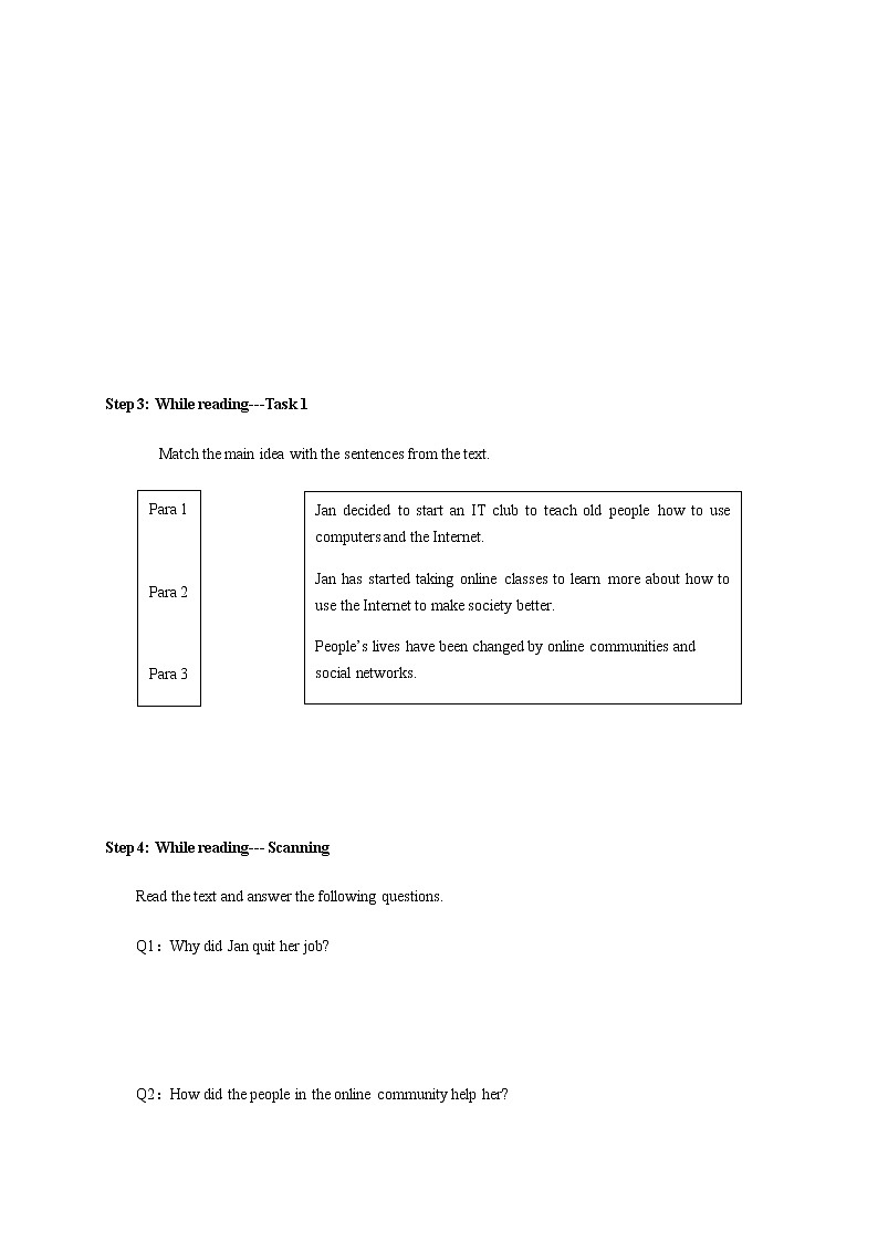 高中英语必修二 3.2 Reading and Thinking 导学案第2页