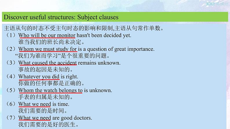 高中英语人教版 (2019) 选择性必修一    5.3 Learning about language 课件(共22张)第5页