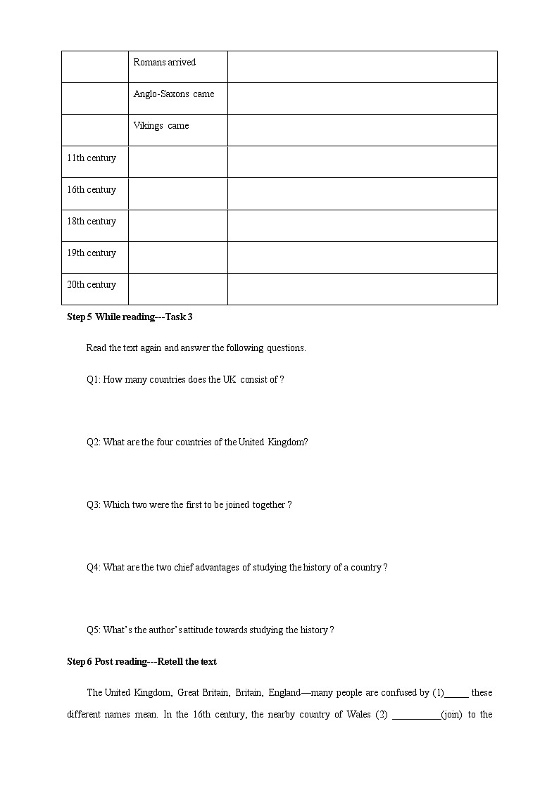 高中英语必修二 4.2 Reading and Thinking 导学案第3页