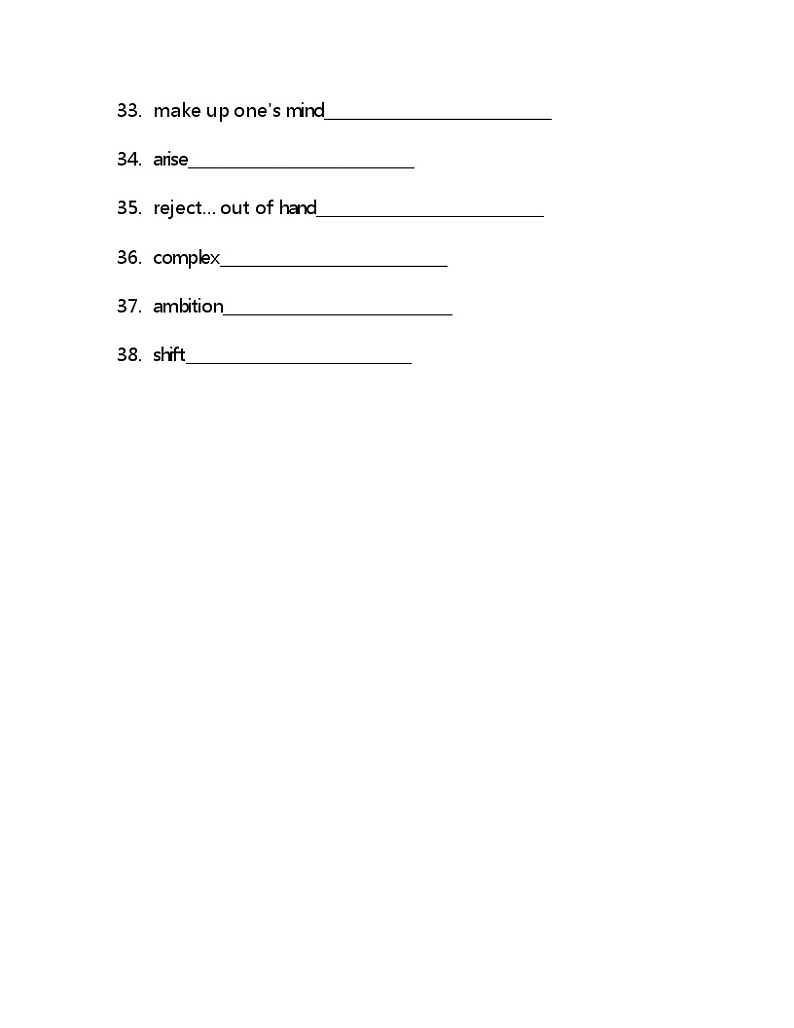 Unit1 单词检测练习 2021-2022学年外研社高中英语选择性必修第四册(含答案)03