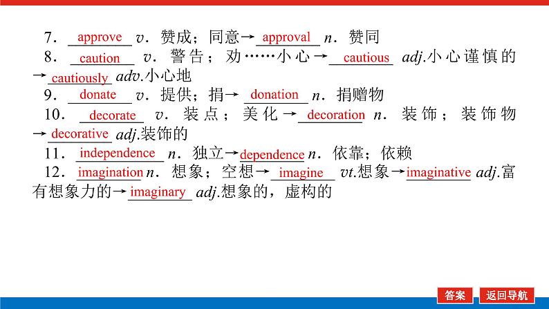 外研统考版高中英语一轮复习选修8导学案+PPT课件06