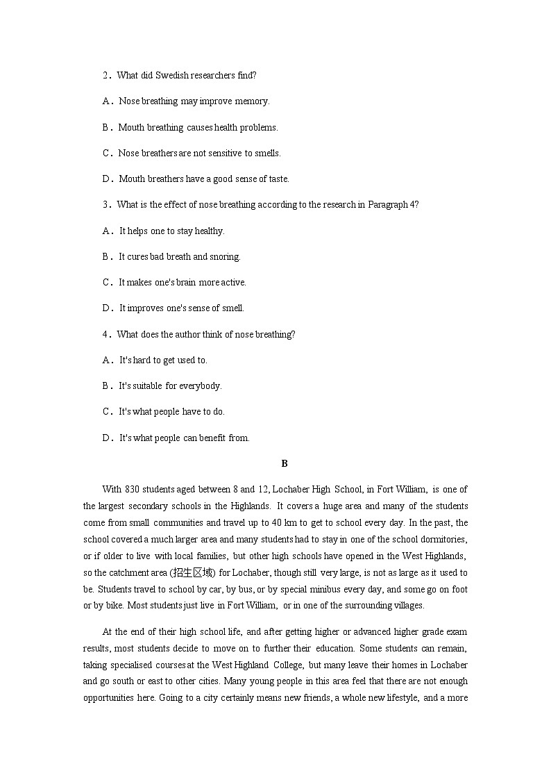 译林版高中英语必修第二册全册课时作业+单元检测卷含答案02