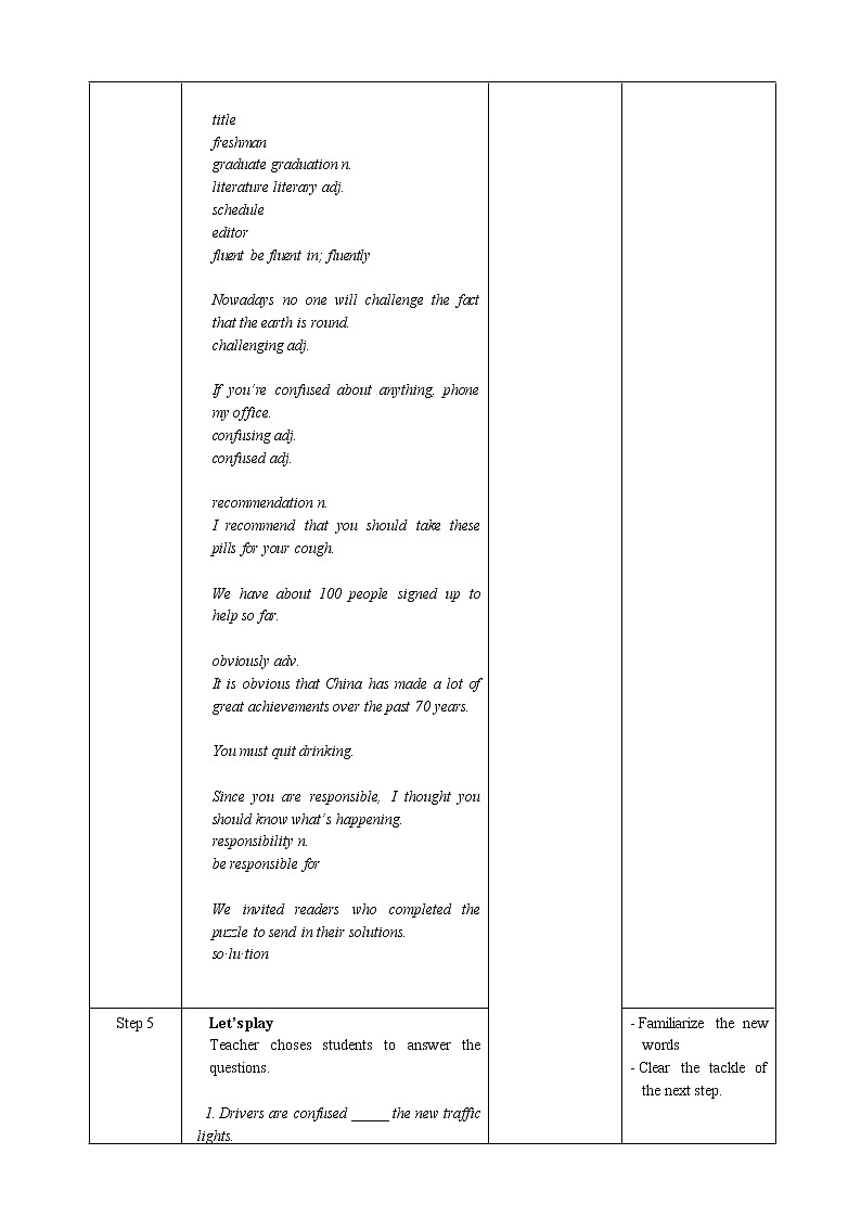高中英语必修一   Unit 1Teenage life  Period 2 Reading and Thinking教案02