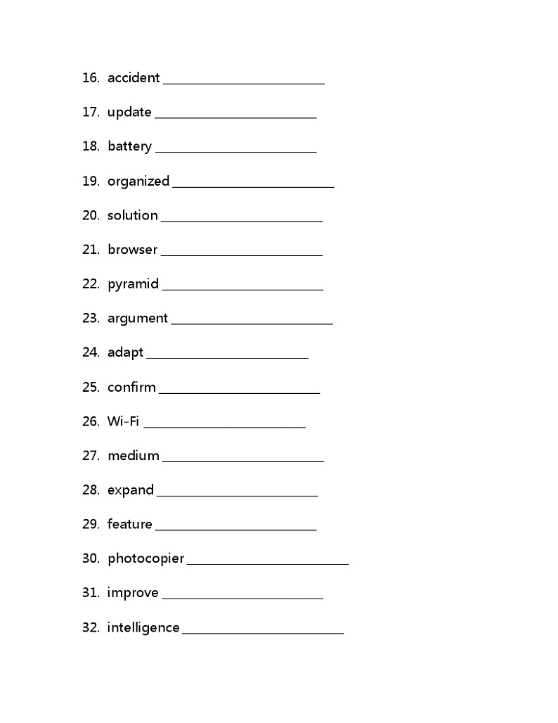 Unit 4 单词检测 -2022-2023学年高中英语冀教版（2019）必修第二册(含答案)02