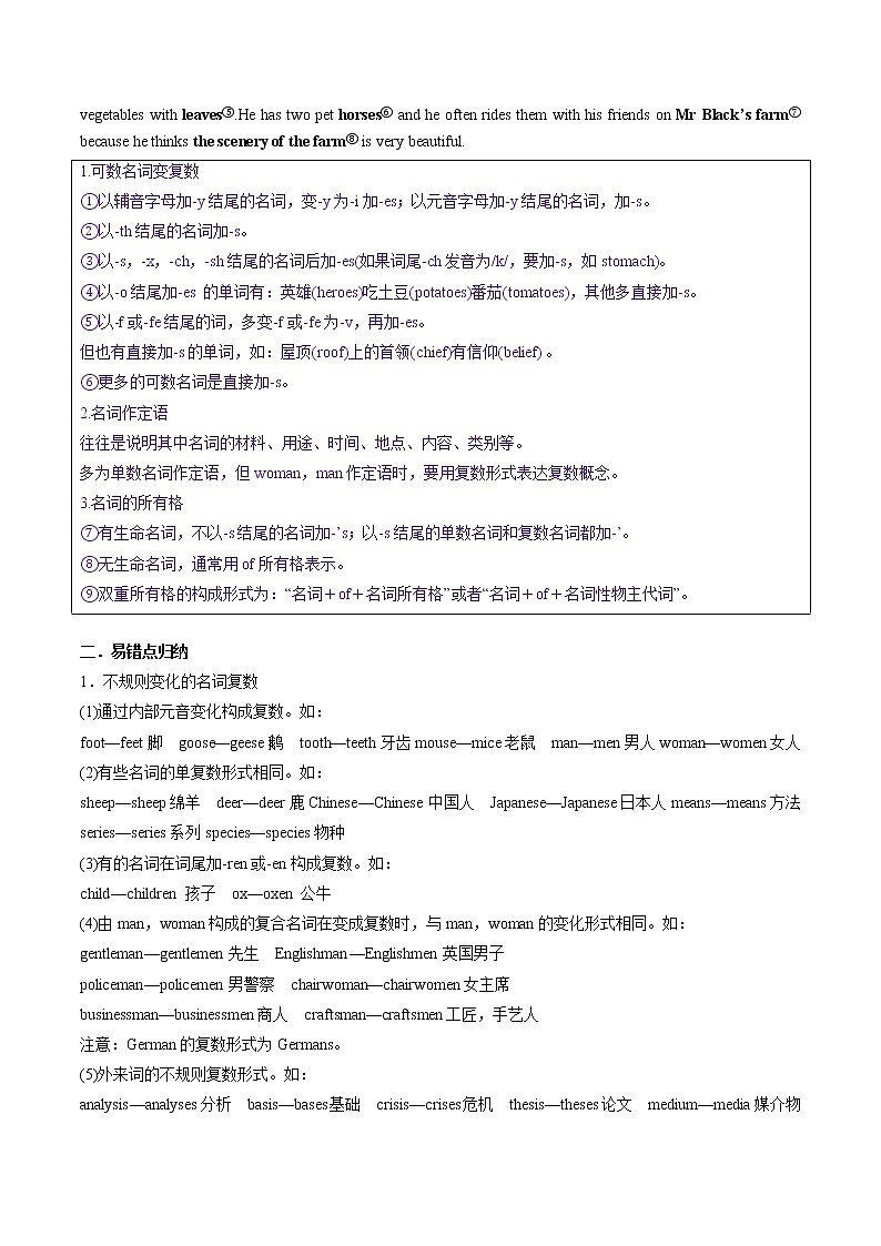 专题39.名词、数词、形容词和副词考点运用（学生版）---2023届高三英语总复习 （人教版2019）第2页