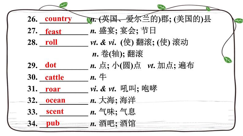 Unit 4复习课件-2023届高三英语一轮复习人教版（2019）必修第二册第7页