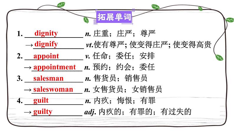 Unit 1复习课件-2023届高三英语一轮复习人教版（2019）选择性必修第四册第8页
