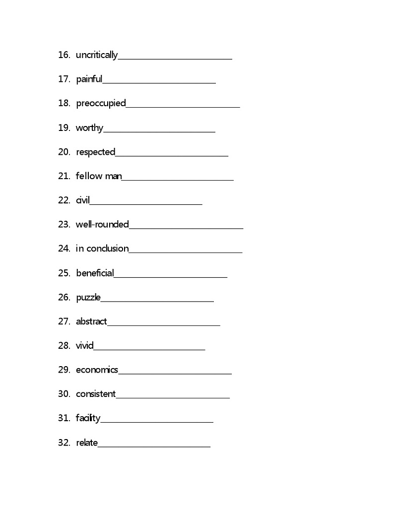 Unit5 单词检测-2022-2023学年高中英语北师大版（2019）选择性必修第二册(含答案)02