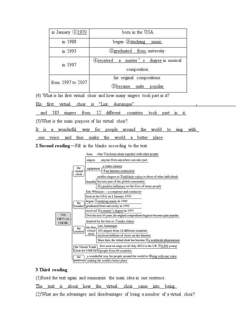 高中英语必修二 Section Ⅱ Reading and Thinking(1)第2页