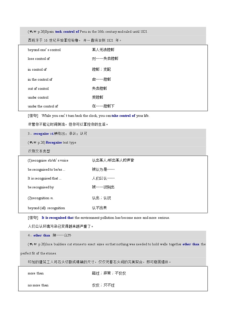 第09讲 Unit2 Travelling Around-Reading and Thinking- 2022-2023学年高一英语同步精品讲义（人教2019必修第一册）（教师版第2页
