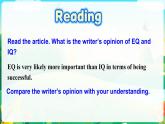 Unit 7 Lesson 1 EQ IQ課件-2022-2023學年高中英語北師大版（2019）選擇性必修第三冊