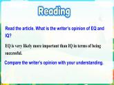 Unit 7 Lesson 1 EQ IQ课件-2022-2023学年高中英语北师大版（2019）选择性必修第三册