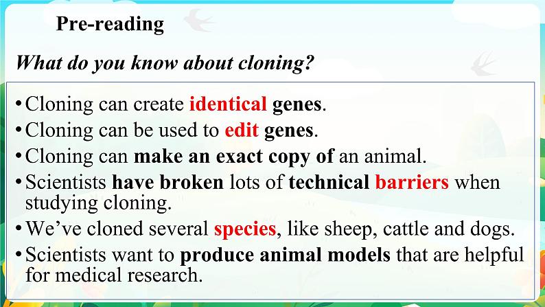 Unit 9 Lesson 1 To Clone or Not to Clone课件-2022-2023学年高中英语北师大版（2019）选择性必修第三册04