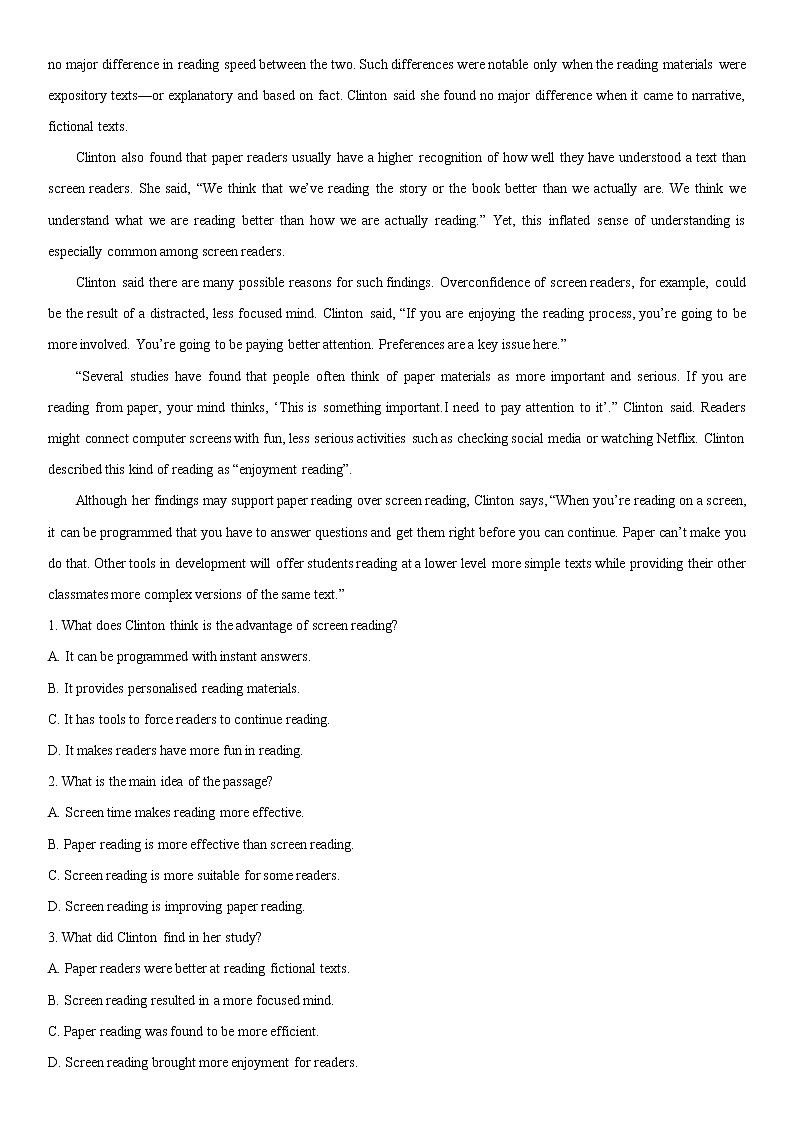 Unit 6 Writing Workshop,Viewing Workshop & Reading Club 课时分层作业-2022-2023学年高中英语北师大版（2019）选择性必修第二册03