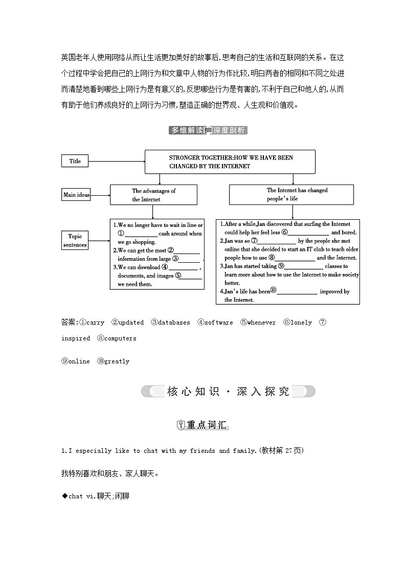 人教版高中英语必修第二册UNIT 3 THE INTERNET学案02