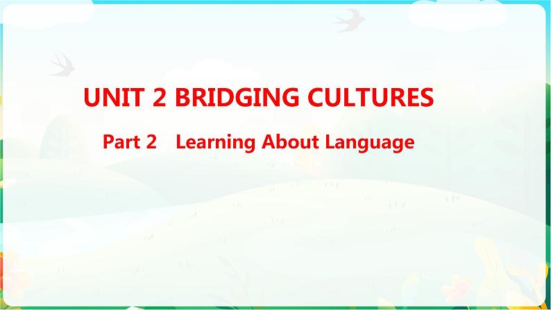 Unit2 Learning About Language 课件-2022-2023学年高中英语人教版（2019）选择性01