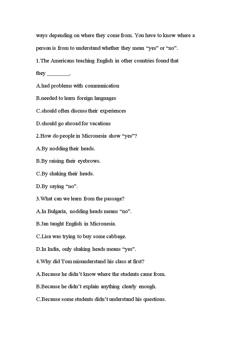 Unit 2 Developing ideas & Presenting ideas 能力提升练-2022-2022学年高中英语外研版（2019）必修第一册(含答案)第3页