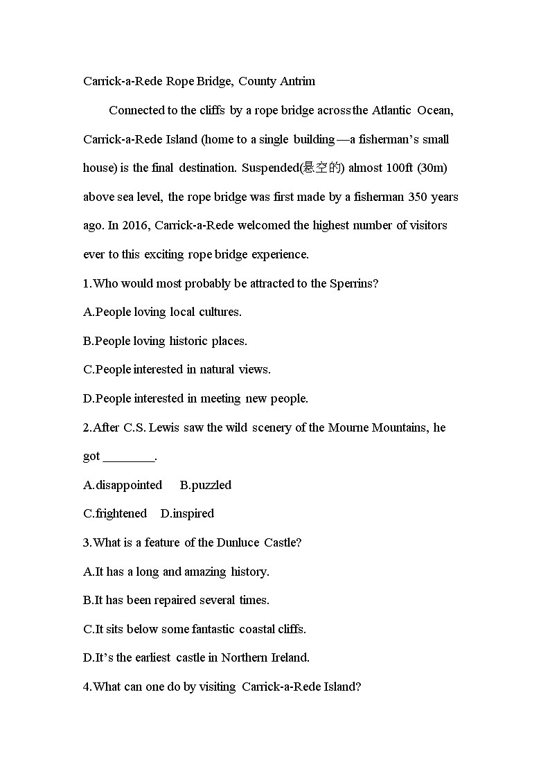 Unit 6 Developing ideas & Presenting ideas 能力提升练-2022-2022学年高中英语外研版（2019）必修第一册(含答案)第3页