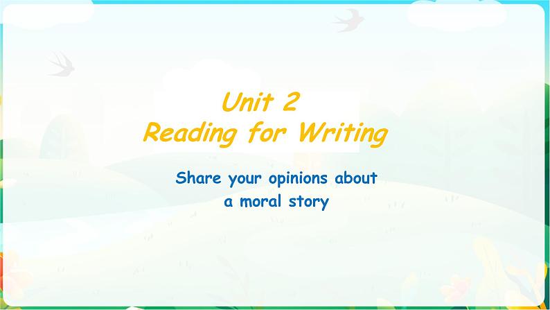 U2  Reading for Writing第1页