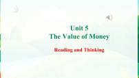 人教版 (2019)Unit 5 The Value of Money授课课件ppt