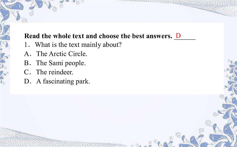 选择性必修 第一册  英语 UNIT3.1 Fascinating Parks  Reading and thinking课件第8页