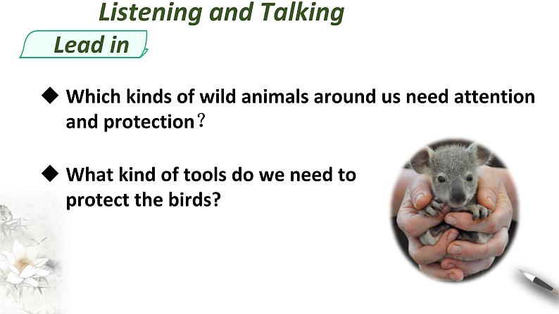 高中英语必修二 Wildlife protection unit Period 5 Listening and Talking&Assessing Your Progress&Project课件02