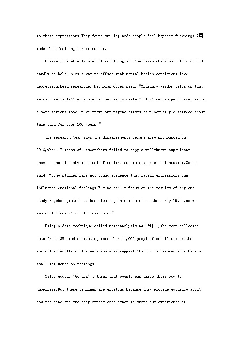 2022秋新教材高中英语Unit4BodyLanguageSectionⅡLearningAboutLanguage课后习题新人教版选择性必修第一册第3页