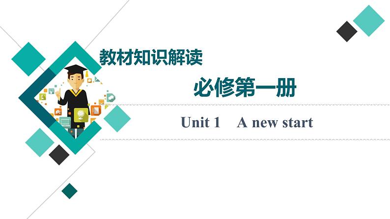 外研版高考英语一轮总复习教材知识解读必修第1册Unit 1 A new start教学课件第1页