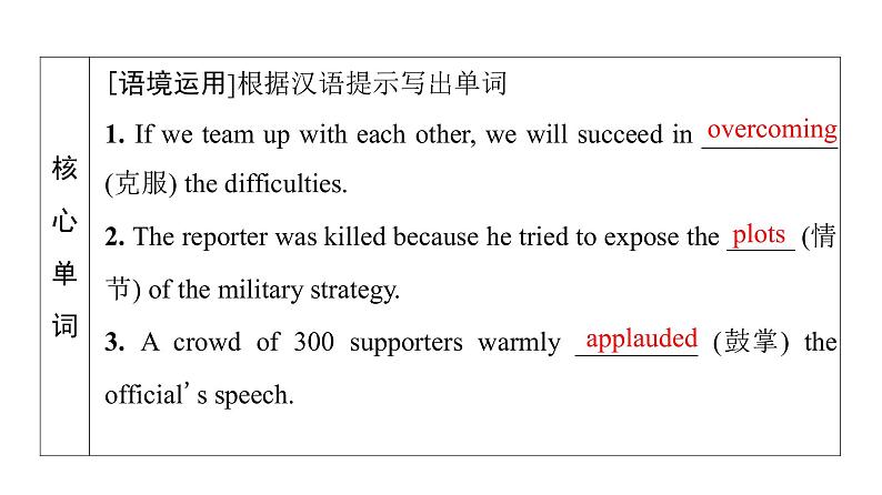 外研版高考英语一轮总复习教材知识解读必修第2册Unit 4 Stage and screen教学课件第8页