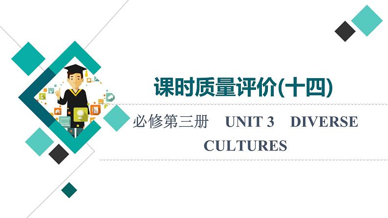 人教版高考英语一轮总复习课时质量评价14 必修第三册 UNIT 3 DIVERSE CULTURES课件第1页