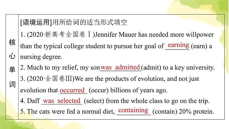 人教版高考英语一轮总复习必修第3册 UNIT 3 DIVERSE CULTURES课件07