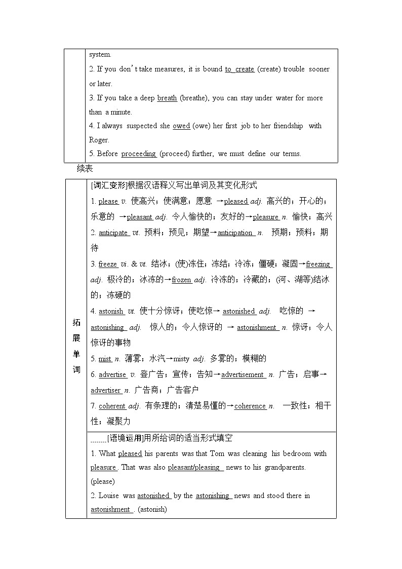 人教版高考英语一轮总复习选择性必修第2册 UNIT 4 JOURNEY ACROSS A VAST LAND课时学案02