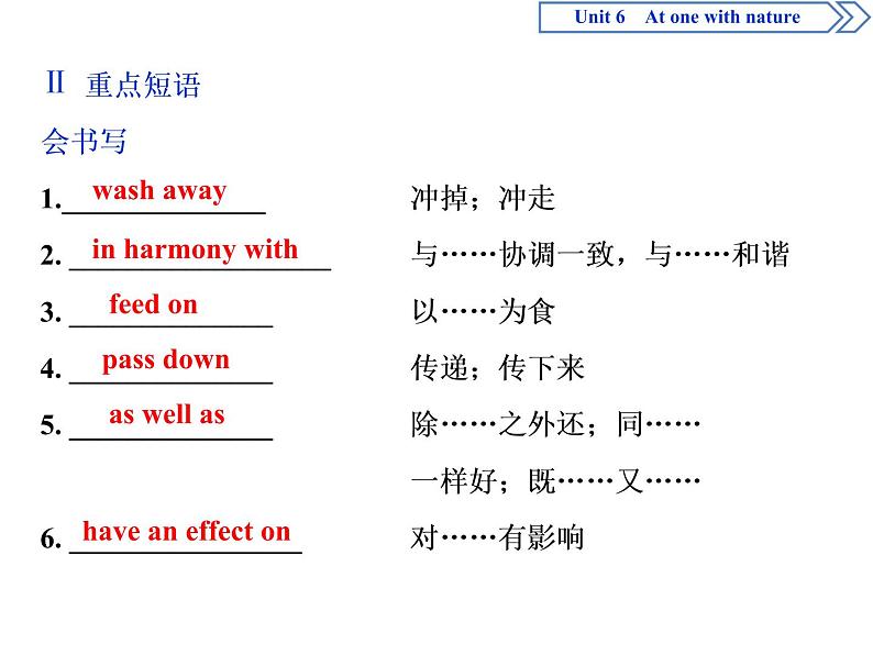 Unit 6 At one with nature 单元要点回扣 课件 PPT第4页