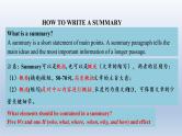 人教版高中英语必修一 unit4  Lesson 5 Reading for Writing课件