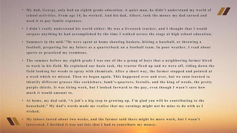 2021年6月浙江省高考读后续写课件02