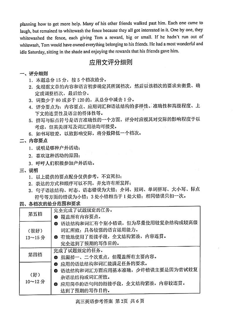 参考答案及听力原文第2页