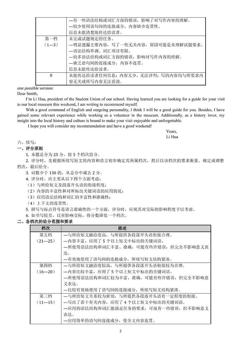 2020浙江省“山水联盟”高三高考模拟考试英语含听02