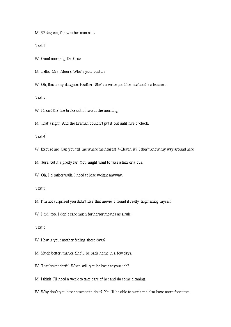 参考答案及听力原文第3页