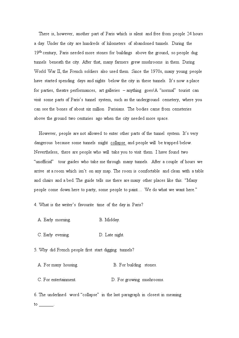 2020临夏中学高二下学期期末考试英语试题含答案03