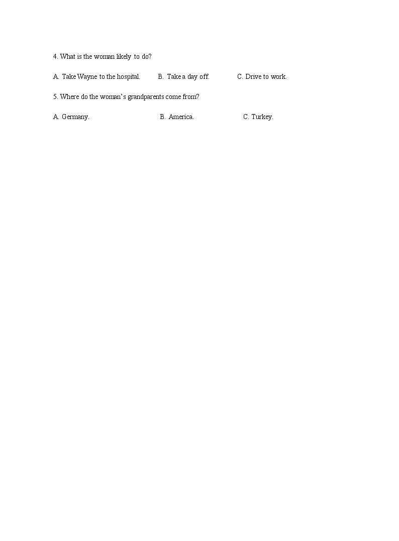 2021-2022学年上学期山东省青岛市黄岛区高三期中英语试题无听力部分（无答案）第2页