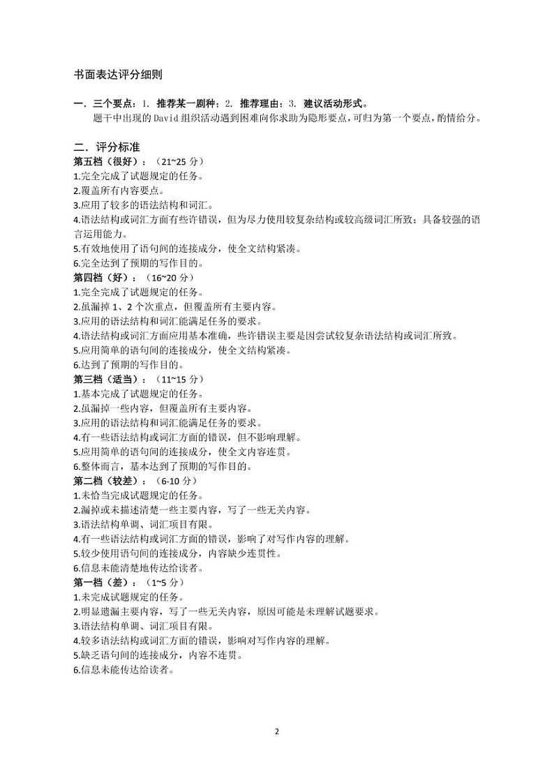 2023绵阳南山中学高三上学期10月一诊热身考试英语PDF版含答案（可编辑含听力）02