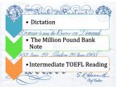 必修3 Unit 3 The Million Pound Bank Note Warm up 课件