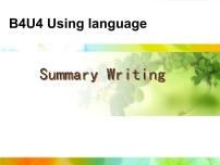 高中英语人教版 (新课标)必修3&4Unit 4 Body language教学演示ppt课件