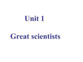 必修5 Unit 1 Great Scientists Using language 课件