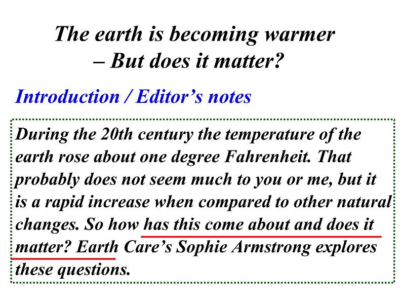 选修6 Unit 4 Global warming 阅读课课件02