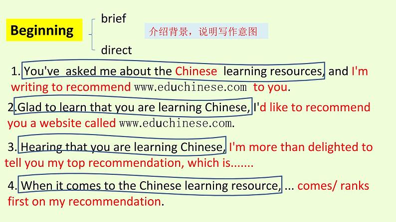 高考英语书面表达之推荐信课件第7页